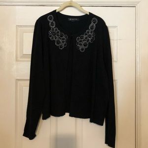 Cardigan with jeweled details